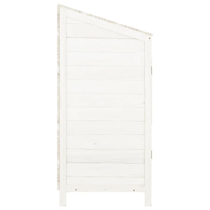 vidaXL Garden Shed | White | Solid fir wood | Small | Garden Shed | Rectangular