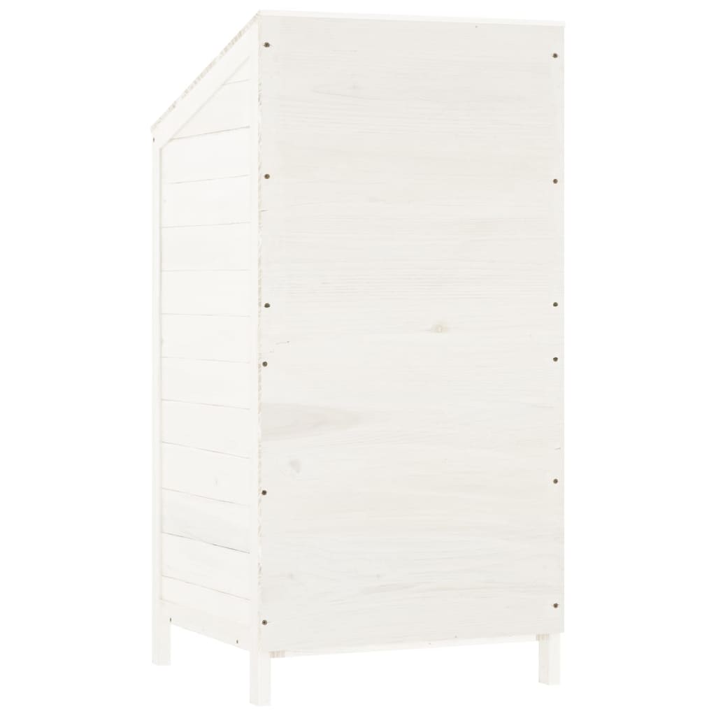 vidaXL Garden Shed | White | Solid fir wood | Small | Garden Shed | Rectangular