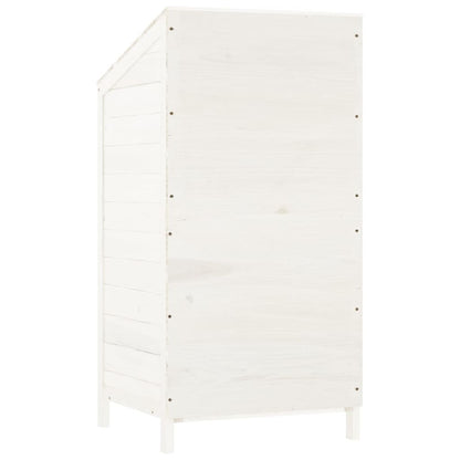 vidaXL Garden Shed | White | Solid fir wood | Small | Garden Shed | Rectangular