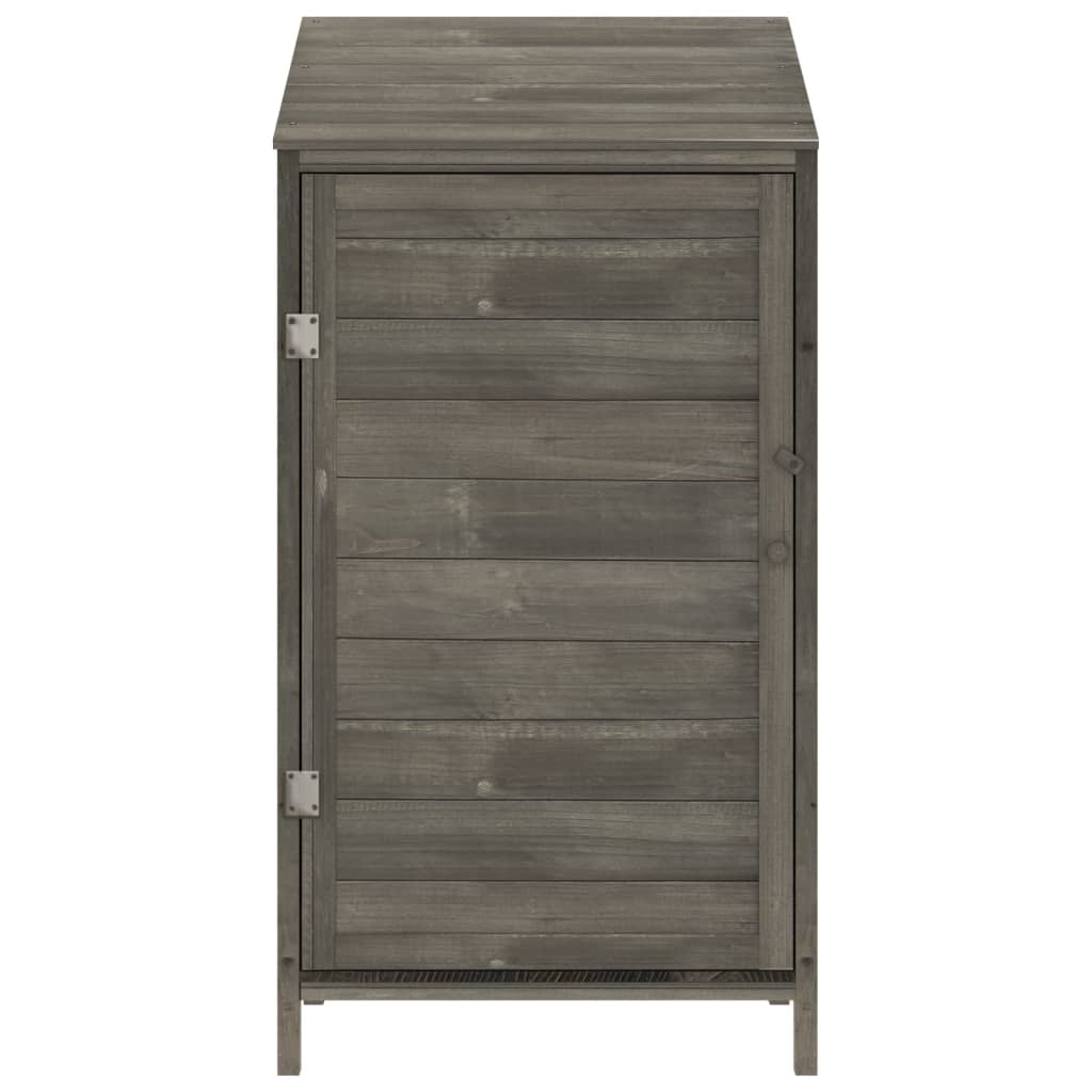 vidaXL Garden Shed Anthracite 55x52x112 cm Solid Wood Fir