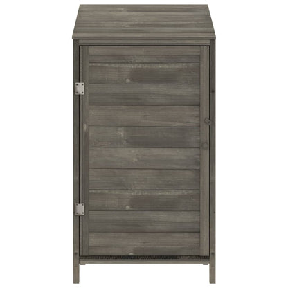 vidaXL Garden Shed Anthracite 55x52x112 cm Solid Wood Fir