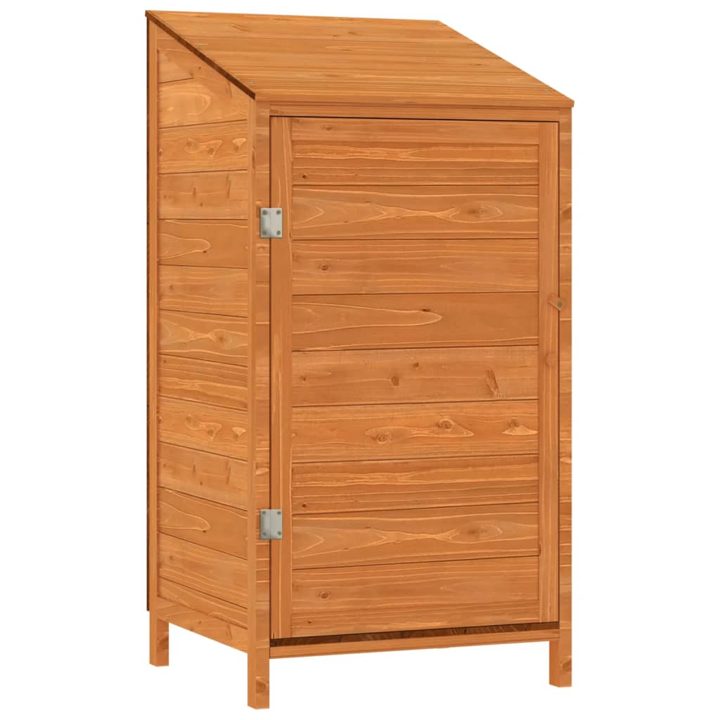 152181 vidaXL Garden Shed Brown 55x52x112 cm Solid Wood Fir