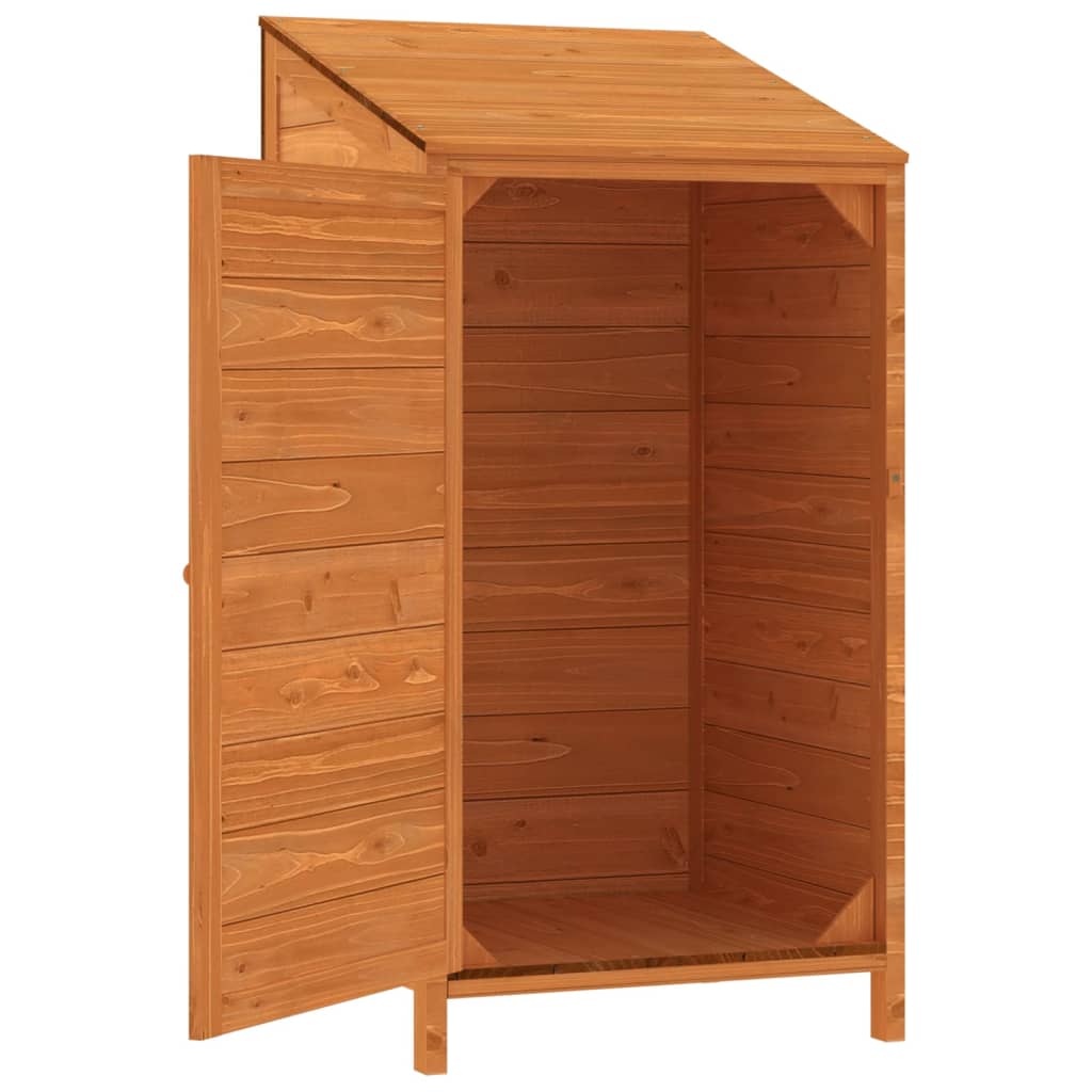 152181 vidaXL Garden Shed Brown 55x52x112 cm Solid Wood Fir