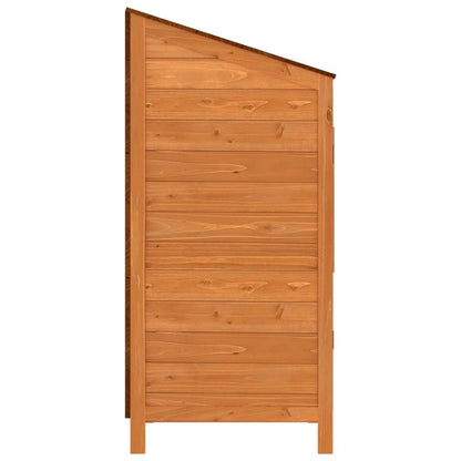 152181 vidaXL Garden Shed Brown 55x52x112 cm Solid Wood Fir