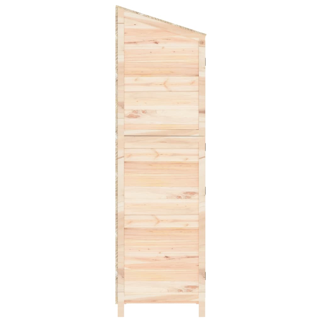 152186 vidaXL Garden Shed 55x52x174,5 cm Solid Wood Fir