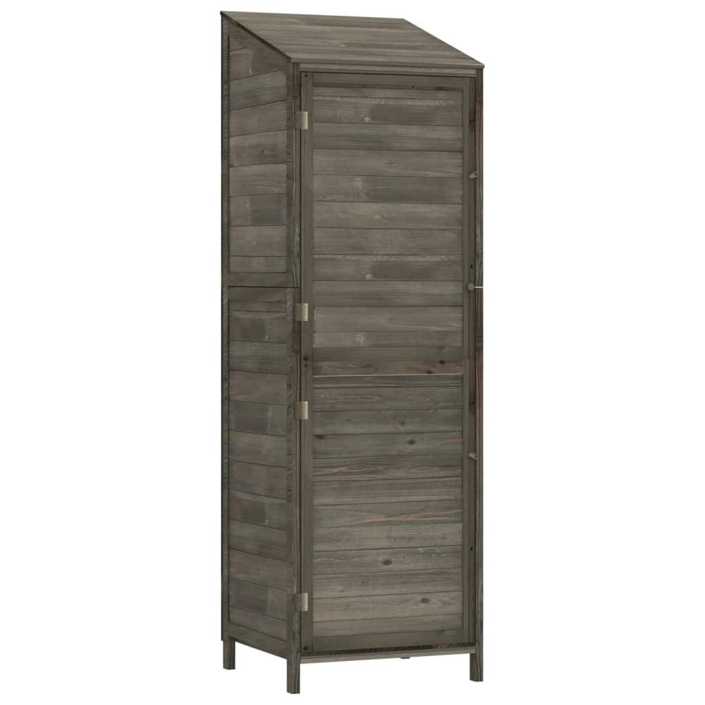 vidaXL Garden Shed | Anthracite | Solid fir wood | Medium | Garden Shed