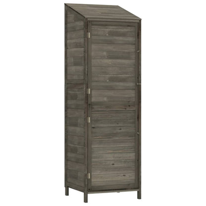 vidaXL Garden Shed | Anthracite | Solid fir wood | Medium | Garden Shed