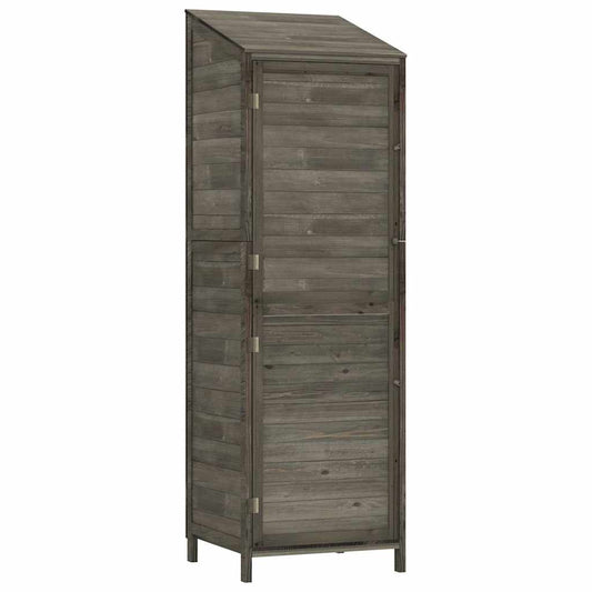 vidaXL Garden Shed Anthracite 55x52x174,5 cm Solid Wood Fir