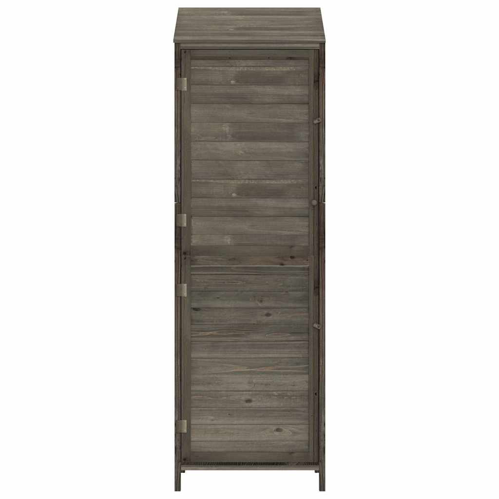 vidaXL Garden Shed | Anthracite | Solid fir wood | Medium | Garden Shed