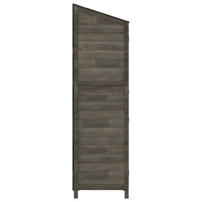 vidaXL Garden Shed | Anthracite | Solid fir wood | Medium | Garden Shed