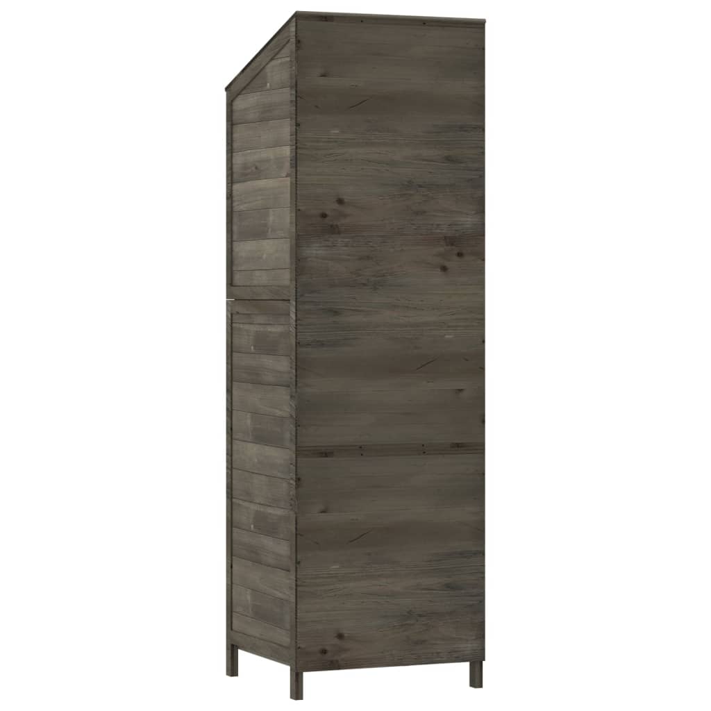 vidaXL Garden Shed | Anthracite | Solid fir wood | Medium | Garden Shed