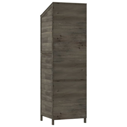 vidaXL Garden Shed | Anthracite | Solid fir wood | Medium | Garden Shed
