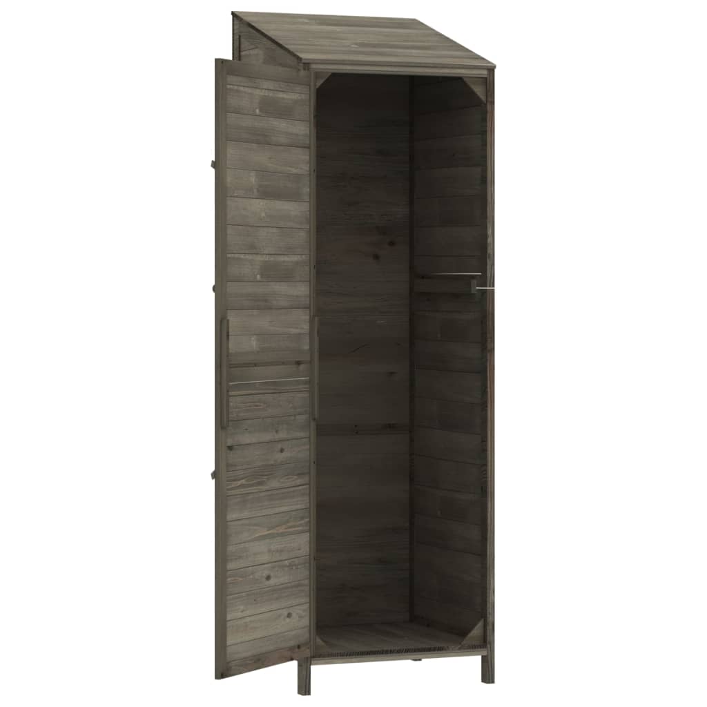 vidaXL Garden Shed | Anthracite | Solid fir wood | Medium | Garden Shed