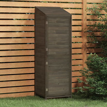 vidaXL Garden Shed | Anthracite | Solid fir wood | Medium | Garden Shed