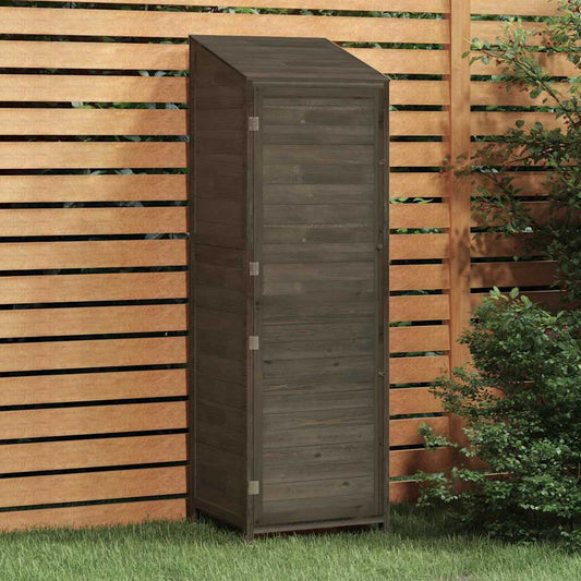 vidaXL Garden Shed Anthracite 55x52x174,5 cm Solid Wood Fir