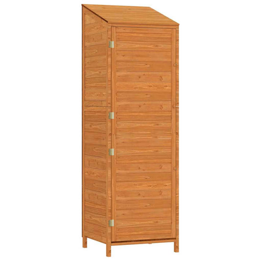 152189 vidaXL Garden Shed Brown 55x52x174,5 cm Solid Wood Fir