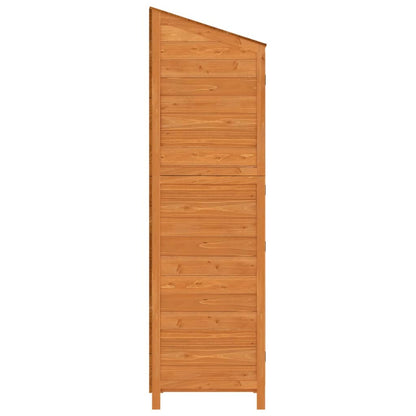 152189 vidaXL Garden Shed Brown 55x52x174,5 cm Solid Wood Fir