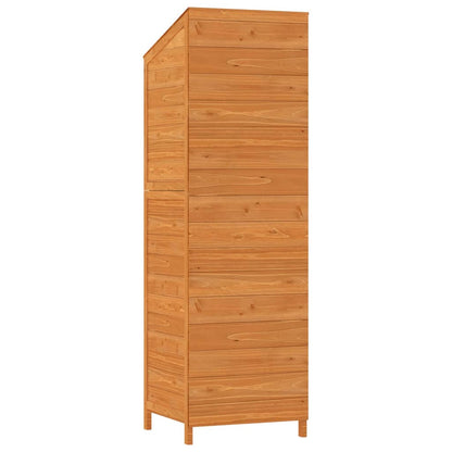 152189 vidaXL Garden Shed Brown 55x52x174,5 cm Solid Wood Fir