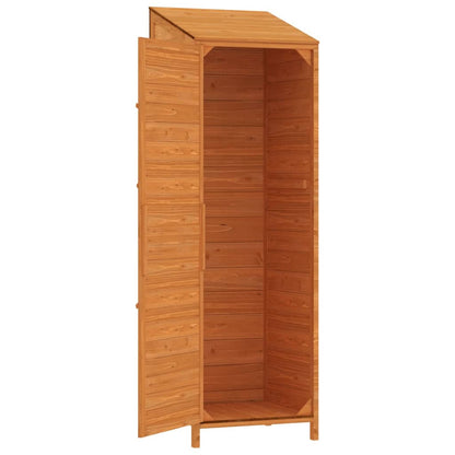 152189 vidaXL Garden Shed Brown 55x52x174,5 cm Solid Wood Fir