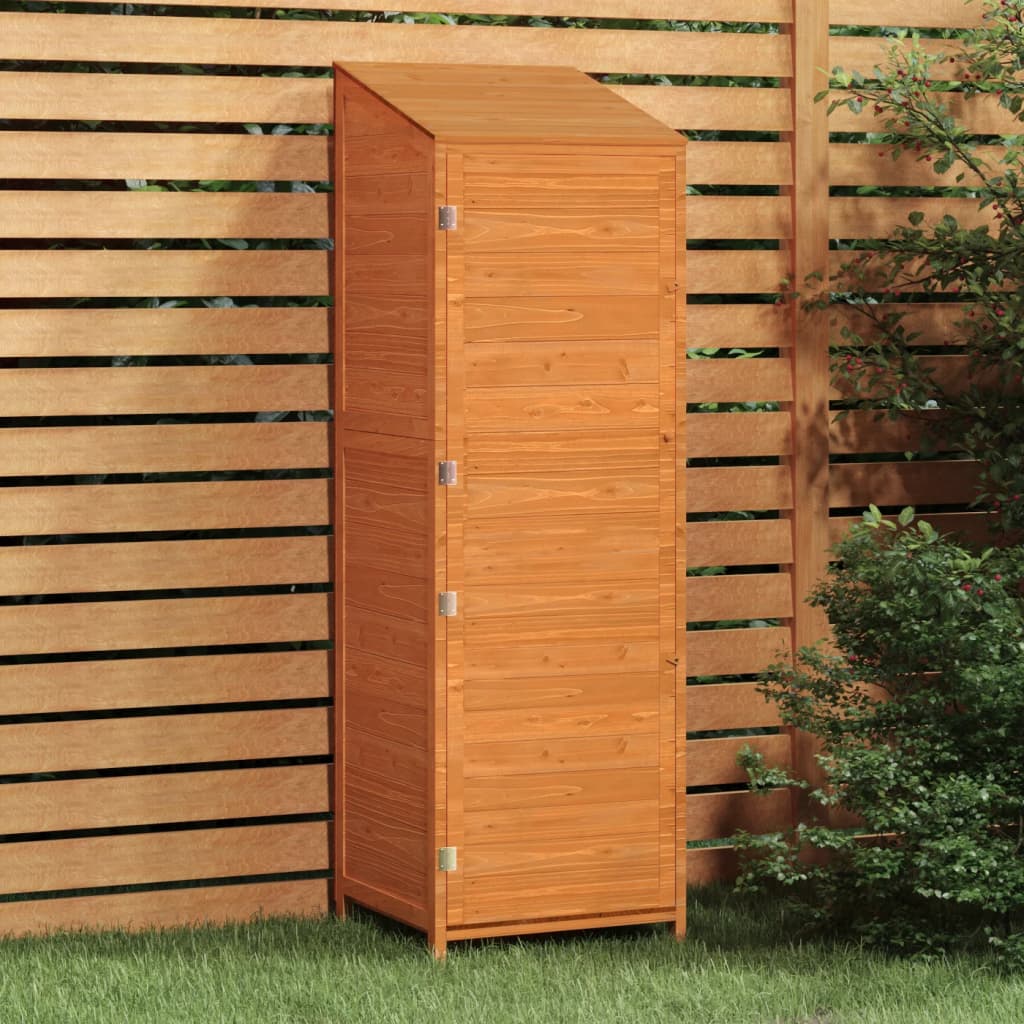 152189 vidaXL Garden Shed Brown 55x52x174,5 cm Solid Wood Fir