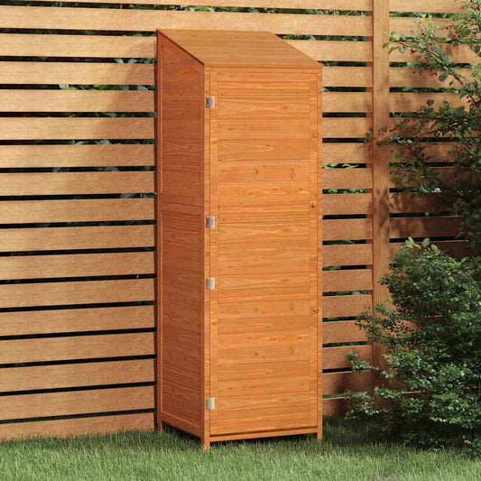152189 vidaXL Garden Shed Brown 55x52x174,5 cm Solid Wood Fir