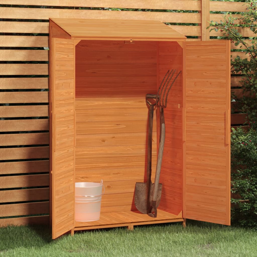 152193 vidaXL Garden Shed Brown 102x52x174,5 cm Solid Wood Fir