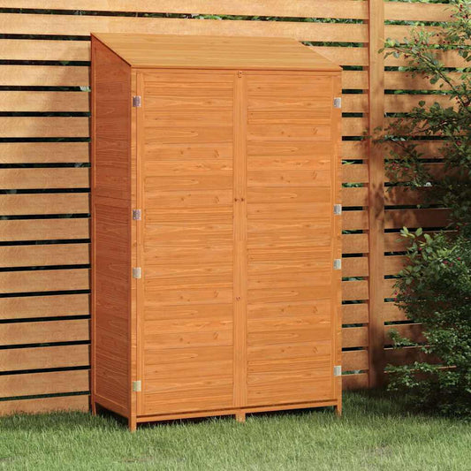 152193 vidaXL Garden Shed Brown 102x52x174,5 cm Solid Wood Fir