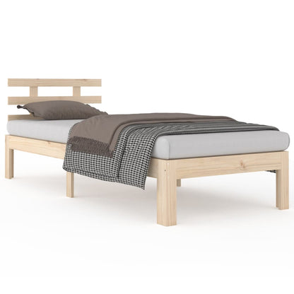 vidaXL Bed Frame without Mattress 75x190cm Small Single