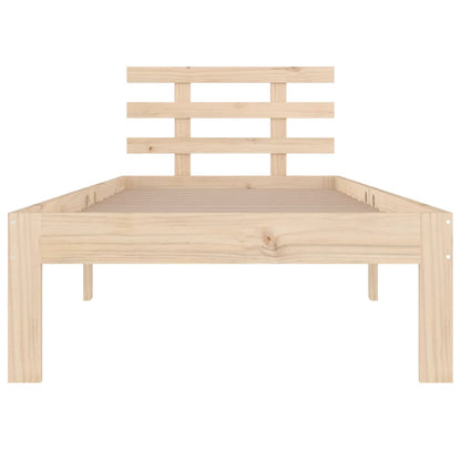 vidaXL Bed Frame | Pine | Solid Pine Wood | Single | Durable | Bed Frame