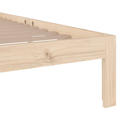vidaXL Bed Frame | Pine | Solid Pine Wood | Single | Durable | Bed Frame