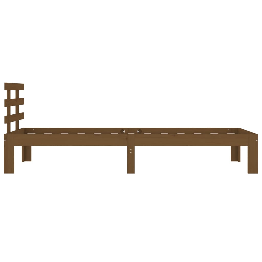 vidaXL Bed Frame | Honey Brown | Solid Pine Wood | Single | Durable | Bed Frame