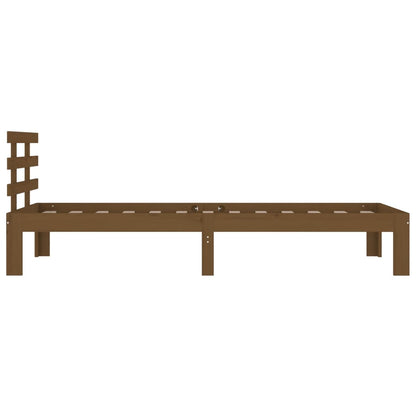 vidaXL Bed Frame | Honey Brown | Solid Pine Wood | Single | Durable | Bed Frame