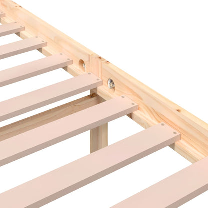 vidaXL Bed Frame without Mattress Solid Wood 140x200 cm