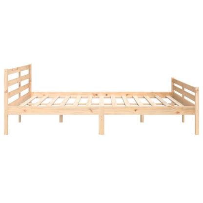vidaXL Bed Frame without Mattress Solid Wood 200x200 cm