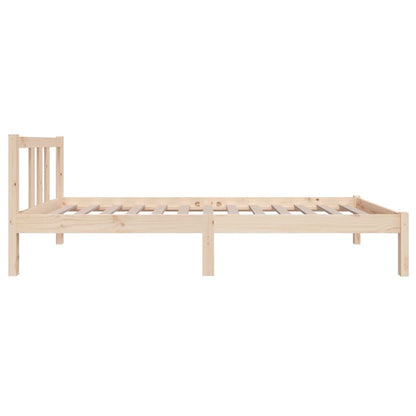vidaXL Bed Frame without Mattress Solid Wood 75x190 cm Small Single Small Single