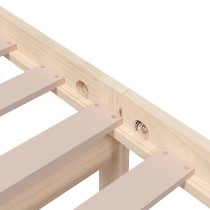 vidaXL Bed Frame without Mattress Solid Wood 75x190 cm Small Single Small Single