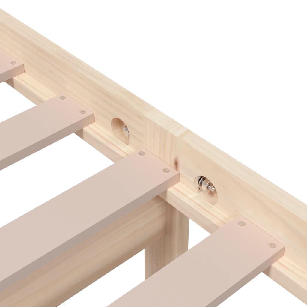 vidaXL Bed Frame without Mattress Solid Wood 90x190 cm Single Single
