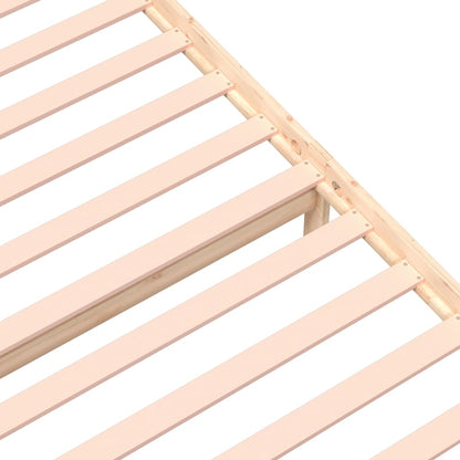 vidaXL Bed Frame without Mattress Solid Wood 75x190 cm Small Single