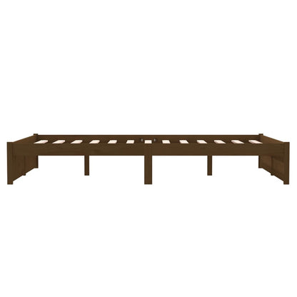 vidaXL Bed Frame without Mattress Honey Brown Solid Wood 120x190 cm