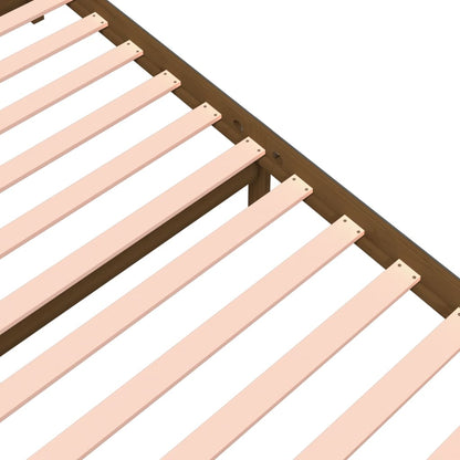 vidaXL Bed Frame without Mattress Honey Brown Solid Wood 200x200 cm