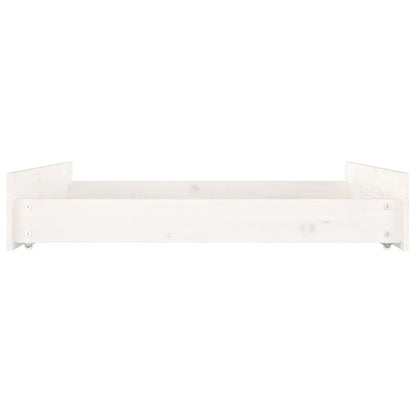 vidaXL Bed Drawers 2 pcs White Solid Wood Pine