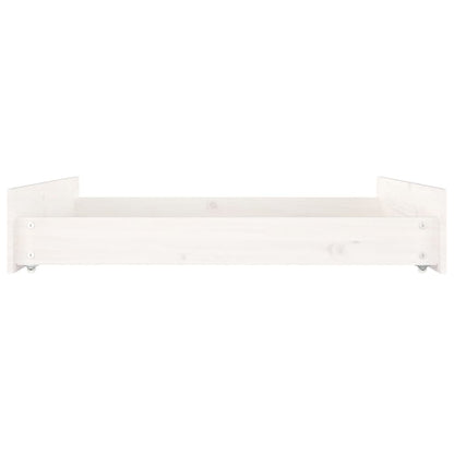 vidaXL Bed Drawers 2 pcs White Solid Wood Pine