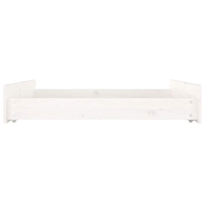 vidaXL Bed Drawers 2 pcs White Solid Wood Pine