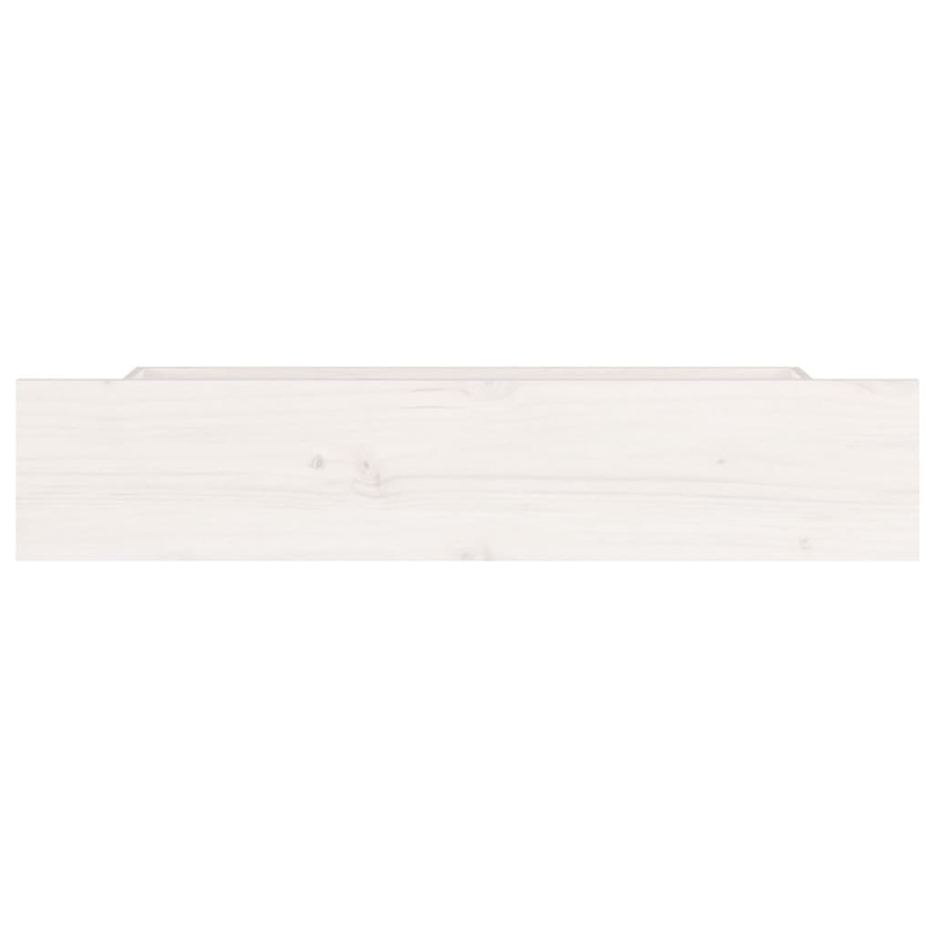 vidaXL Bed Drawers 4 pcs White Solid Wood Pine
