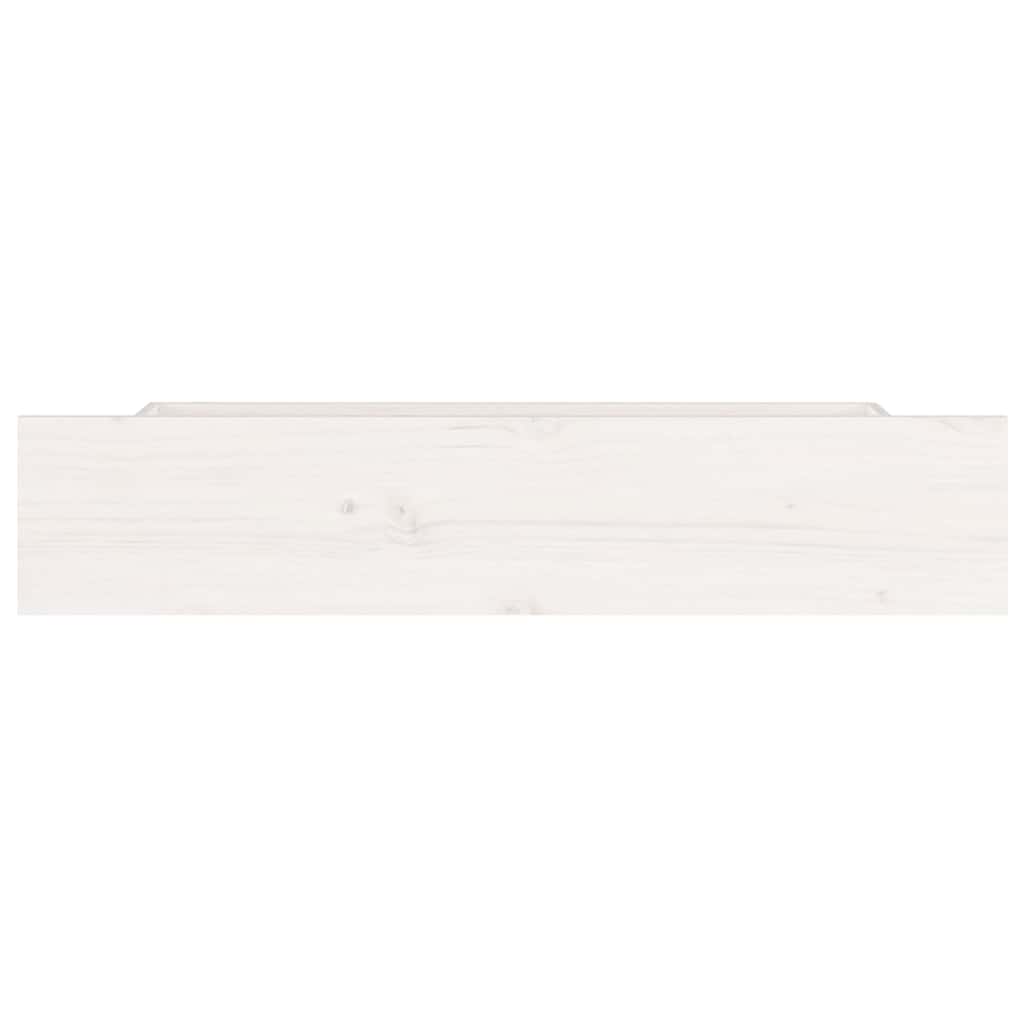 vidaXL Bed Drawers 4 pcs White Solid Wood Pine