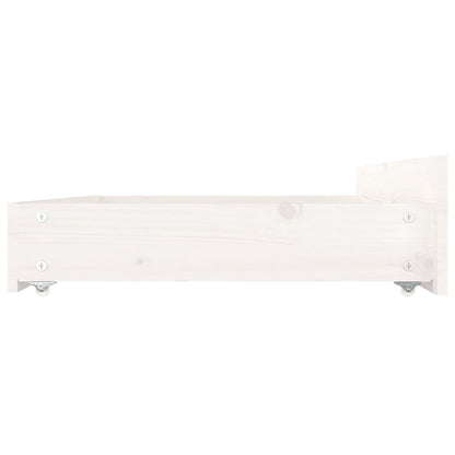 vidaXL Bed Drawers 4 pcs White Solid Wood Pine