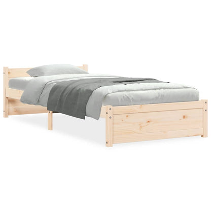 vidaXL Bed Frame without Mattress Solid Wood 90x200 cm