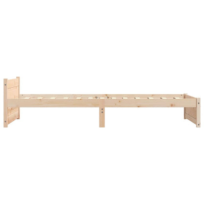 vidaXL Bed Frame without Mattress Solid Wood 90x200 cm