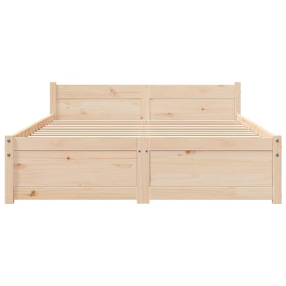 vidaXL Bed Frame without Mattress Solid Wood 120x200 cm