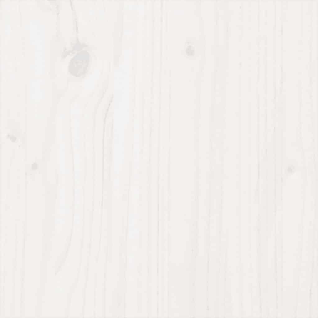 vidaXL Bed Frame without Mattress White Solid Wood 120x200 cm